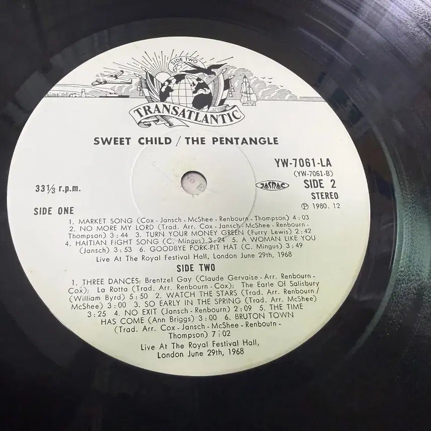 [BUNJANG] The Pentangle Sweet Child 2LP Japanese Original Vinyl / (일본 LP) The Pentangle - Sweet Child, 2LP
