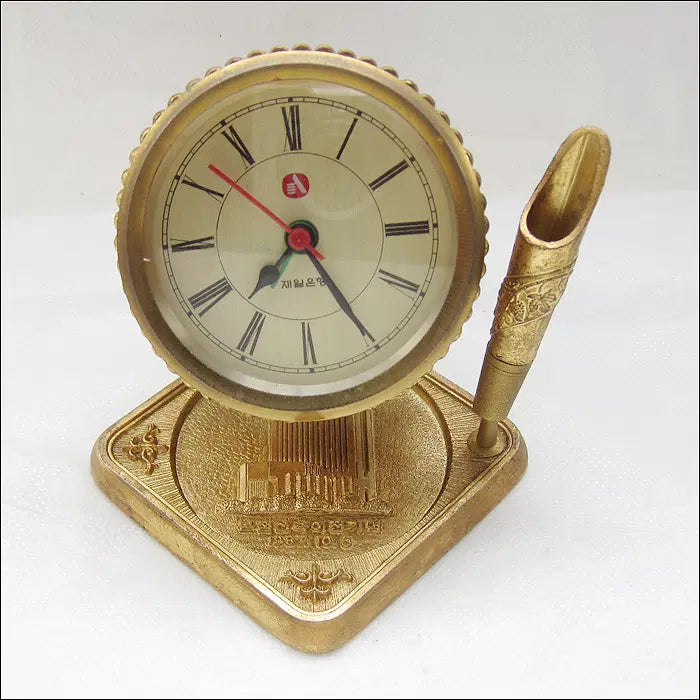 [BUNJANG] 1987 First City Bank Headquarters Relocation Commemorative Clock / 1987년 제일은행 본점 신축이전 기념 시계 (84)