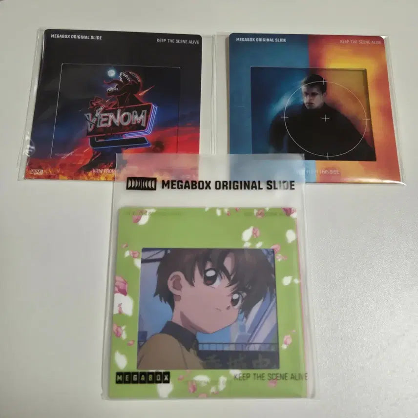 [BUNJANG] Megabox Original Slide Venom / Bourne Identity / Cardcaptor Cherry Bundle Set / 메가박스 오리지널 슬라이드 베놈 / 본 아이덴티티 / 카드캡터 체리