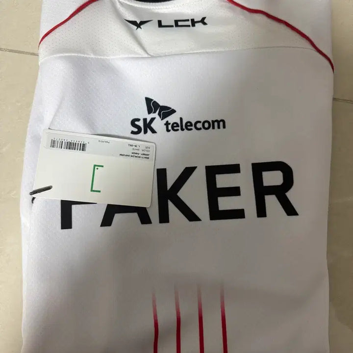 [BUNJANG] T1 Faker 2024 Worlds Jersey L / 티원 2024 페이커 월즈 유니폼 L