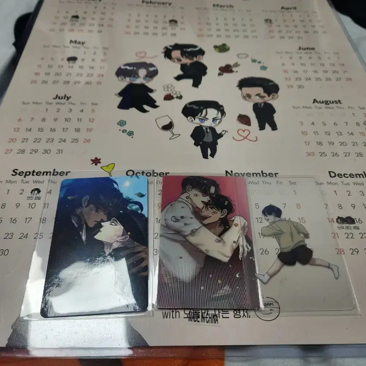 [BUNJANG] OSAHyeong BoShop YeolGwang GaeChaban 2025 Calendar Illustration Photocard Set / 오사형 보샵 열광 개차반  2025 캘린더 일러스트 포토카드