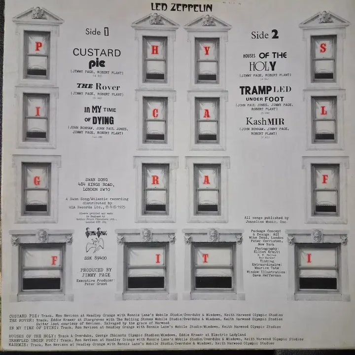 [BUNJANG] Led Zeppelin Physical Graffiti LP Vinyl Record (1975 UK Pressing) / 레드 제플린의 명반 Physical Graffiti LP-UK