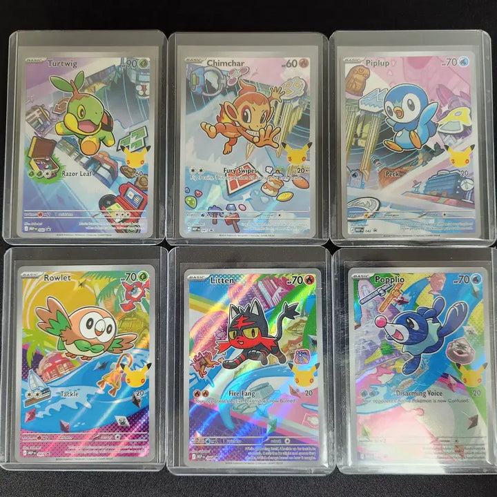 [BUNJANG] Pokemon Card 30th Anniversary North America First Partner 4th &amp; 7th Gen Starters Bundle Set / 포켓몬카드 30주년 북미 퍼스트파트너 4,7세대 스타팅 포켓몬 일괄판매