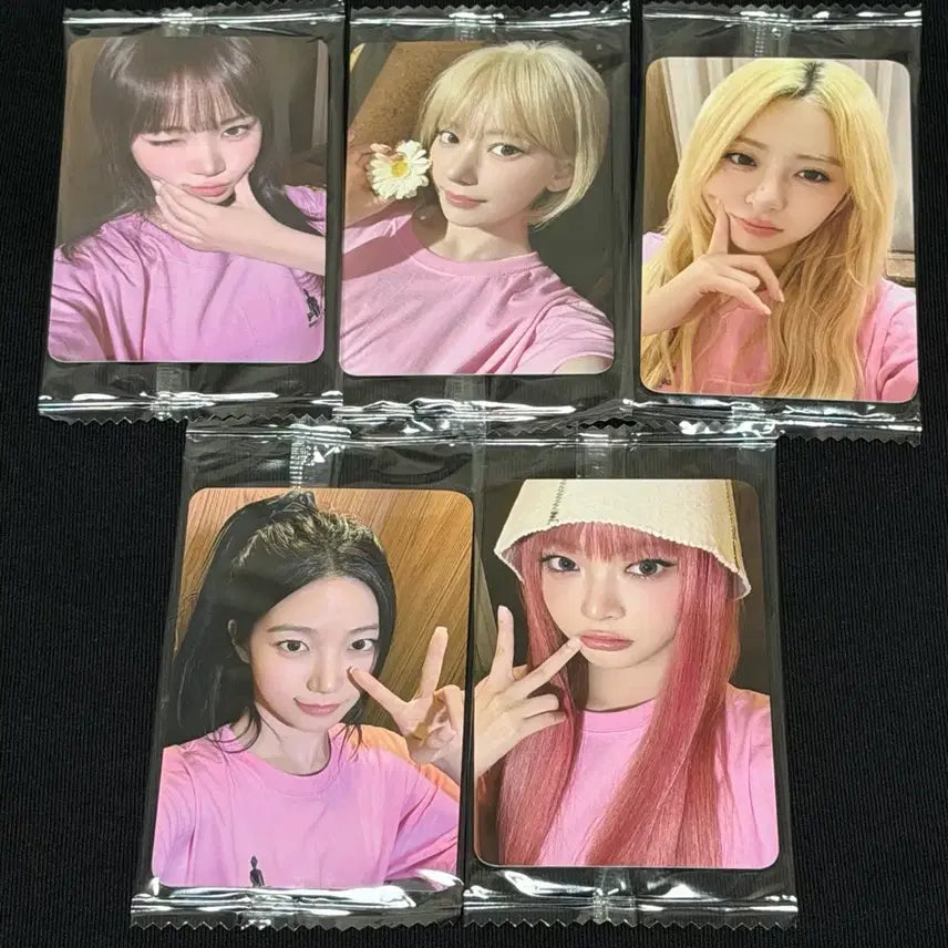 [BUNJANG] LE SSERAFIM PUREFLOW Ktown4u Lucky Draw Photocard Bundle Set / 르세라핌 PUREFLOW 케타포 대면 팬사인회 미공포 5세트 일괄 양도