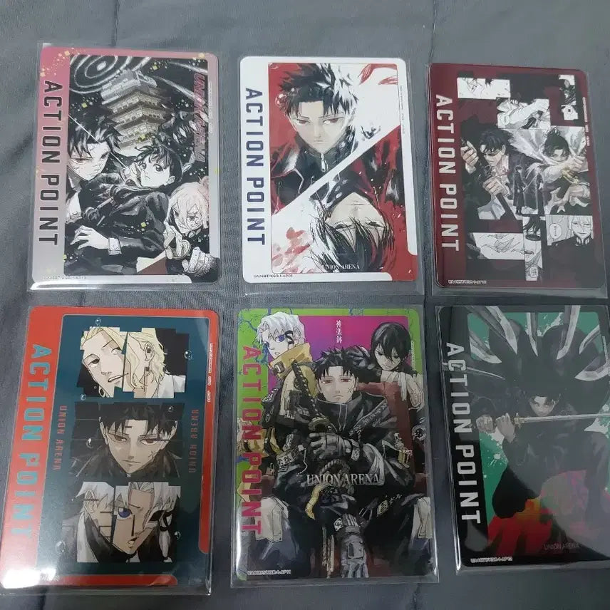 [BUNJANG] Kagurabachi Union Arena ACTION POINT Card Set (6 Types) / 카구라바치 유니온 아레나 ACTION POINT 카드 6종 세트