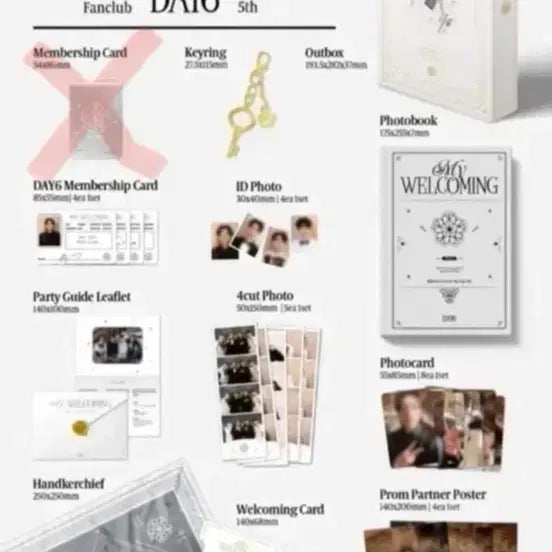 [BUNJANG] Day6 Official Fanclub MY DAY 5th Generation Kit + Concert Entry Kit Bundle Set / 데이식스 팬클럽 키트+콘서트 입장 키트 일괄 판매