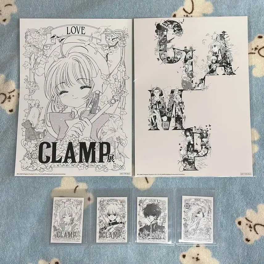[BUNJANG] CLAMP Exhibition Special Poster &amp; Card Collection / 클램프전 전기 특전 포스터&amp;카드 모음