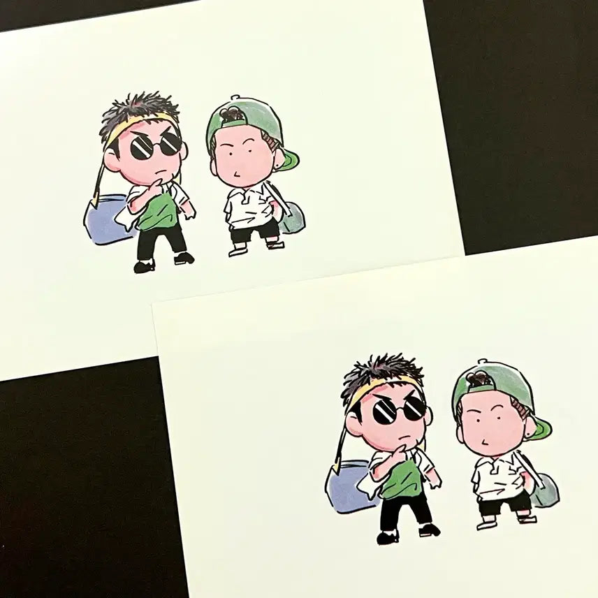 [BUNJANG] Slam Dunk Kang Baek-ho &amp; Seo Tae-woong Postcard Set / 슬램덩크 슬덩 농팔이님 대만 태섭 대태 엽서 굿즈