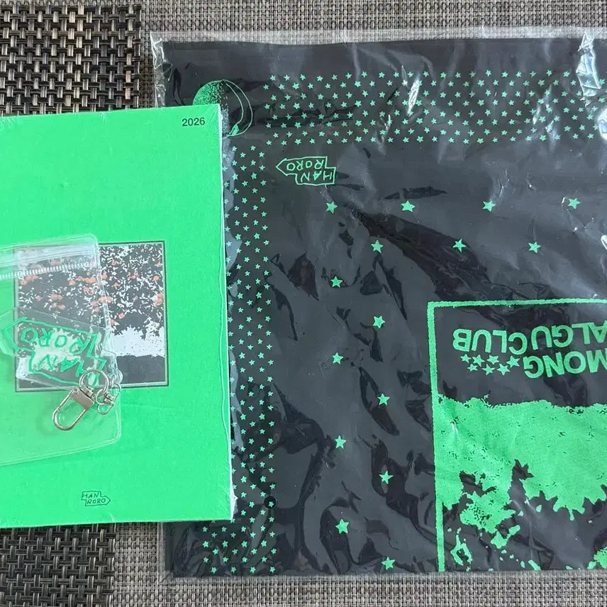 [BUNJANG] Hanroro Jamongsalgu Club MD 2-Item Set Keychain &amp; Bandana Bundle Set / 최저가)한로로 자몽살구클럽 md 3종 일괄 판매합니다!