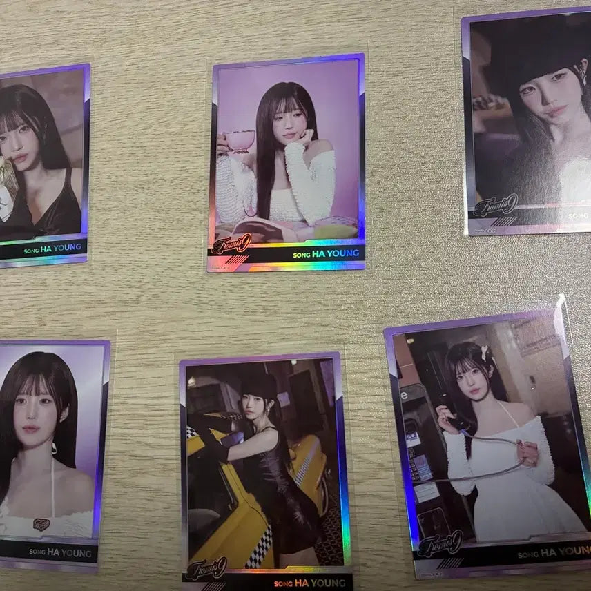 [BUNJANG] fromis_9 Hayoung Terrazza Rare Holo Card 6-Set / 프로미스나인 프미나 테레카 송하영 레어 홀로 카드 6종 세트