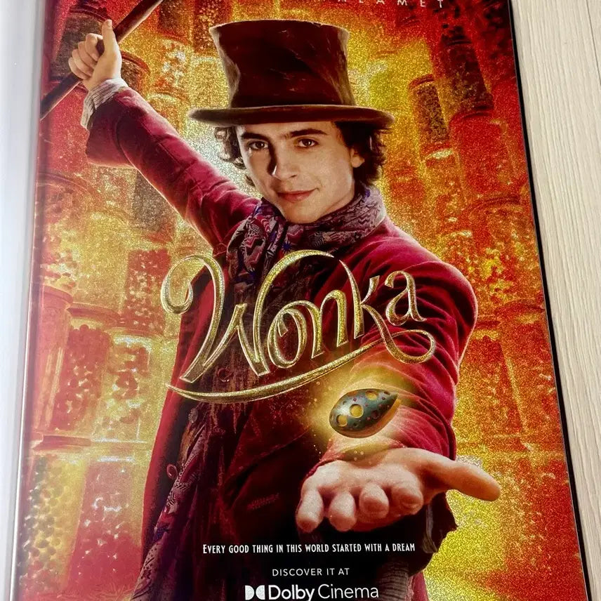 [BUNJANG] Timothée Chalamet Wonka Dolby Poster (A3) / [전용박스포장]영화 티모시샬라메 웡카 돌비 포스터(A3)찰리와초콜릿공장