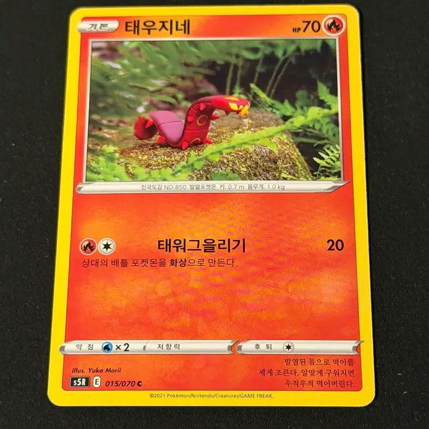 [BUNJANG] Yuka Mori Illustration Pokemon Card - Magmar / 유카모리 일러 포켓몬카드 태우지네