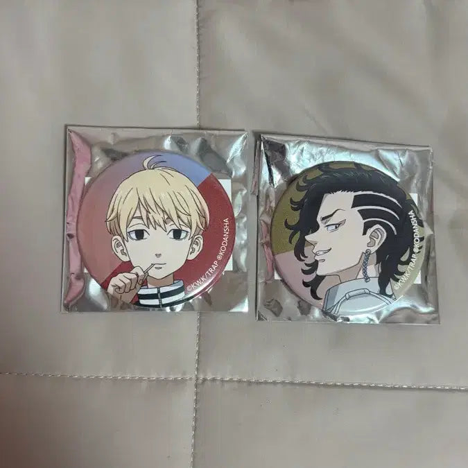 [BUNJANG] Tokyo Revengers Mikey &amp; Kokonoi Can Badges - Bundle Set / 도쿄 리벤져스 마이키 코코 캔뱃지 일괄 양도