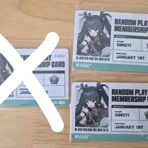 [BUNJANG] Zen Zone Aniplex Collaboration Cafe Aoi PVC Membership Card / 젠존제 애니플러스 콜라보카페 청의  pvc 회원 카드