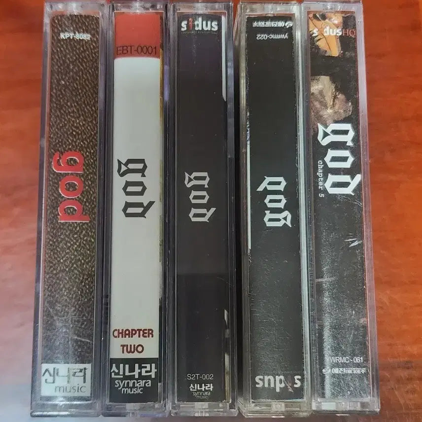 [BUNJANG] god 1st-5th Album Cassette Tapes / god 카세트 테이프 1~5집