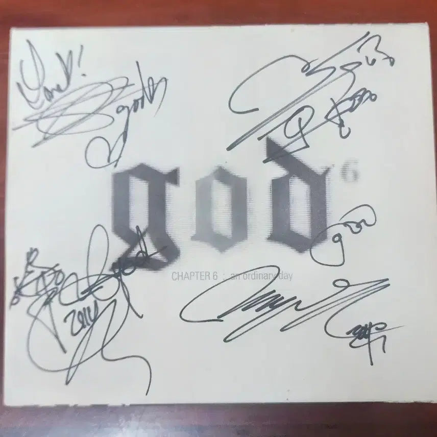 [BUNJANG] god CHAPTER 6 : An Ordinary Day Signed CD / god CHAPTER 6 : an ordinary day 친필 사인 CD