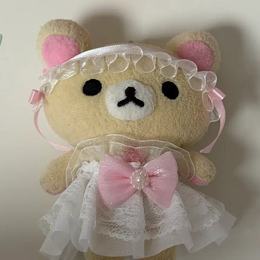 [BUNJANG] Rilakkuma Korilakkuma Plush Keychain / 오늘만할인)고전 코리락쿠마 인형 키링