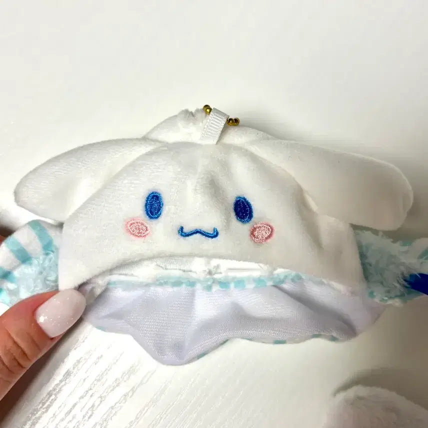 [BUNJANG] Cinnamoroll Photocard Holder Case with Headband Accessory / 시나모롤 포카홀더 케이스 인형옷 머리띠