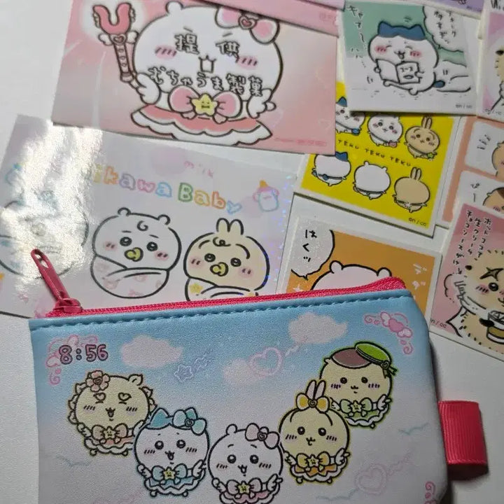 [BUNJANG] Chiikawa Magical Pop-up Exclusive Sticker Card Holder (Hachiwara Usagi) / 치이카와 매지컬 팝업 특전 스티커 카드 지갑 양도 하치와레 우사기