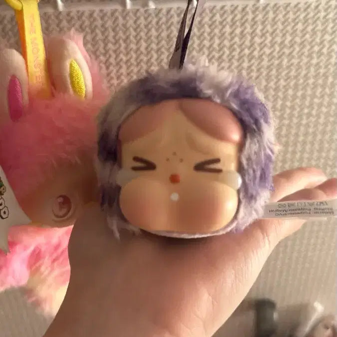 [BUNJANG] Crybaby Neon Cat Purple Plush Toy / 크라잉 베이비 보라색 고양이 네온냥이