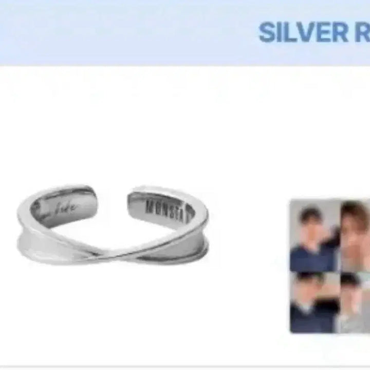[BUNJANG] MONSTA X 10th Anniversary Silver Ring (Excludes Photocard) / 몬스타엑스 10주년 반지 (포카x)