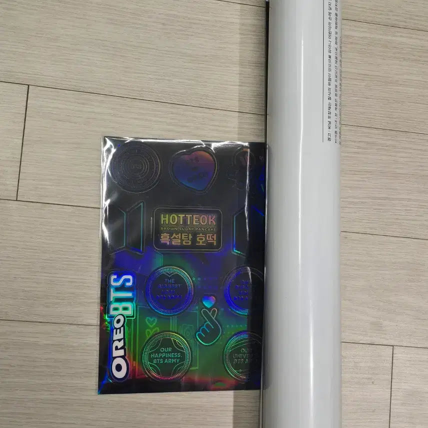 [BUNJANG] BTS Oreo Poster + Sticker Set (Sealed) / (미개봉) 방탄소년단 오레오 포스터+스티커세트