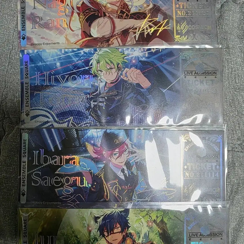 [BUNJANG] Ensemble Stars Ticket Bundle Set (4 pieces) / 앙상블 스타즈 에덴 티켓 4장 일괄