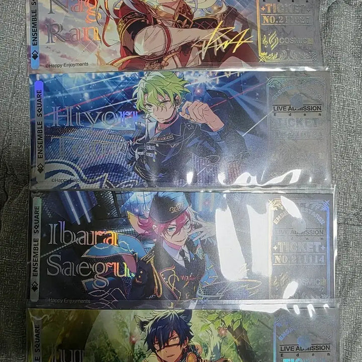 [BUNJANG] Ensemble Stars Ticket Bundle Set (4 pieces) / 앙상블 스타즈 에덴 티켓 4장 일괄