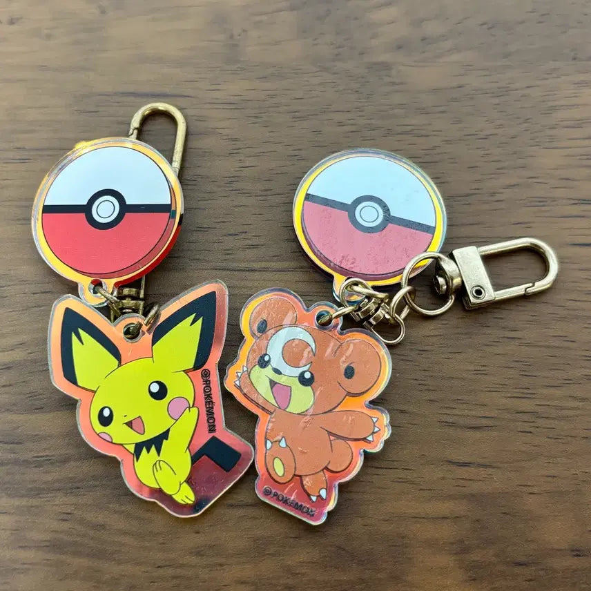 [BUNJANG] Pokemon Surprise My Keychain Pikachu, Teddiursa Bundle Set / 포켓몬스터 서프라이즈 마이 키링 피카츄, 깜지곰 일괄