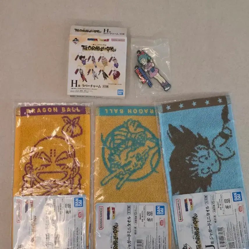 [BUNJANG] Dragon Ball Ichiban Kuji Chronicle Prize D - Mini Towels &amp; Bulma Strap Set / 드래곤볼 크로니클 제일복권 하위상 4종