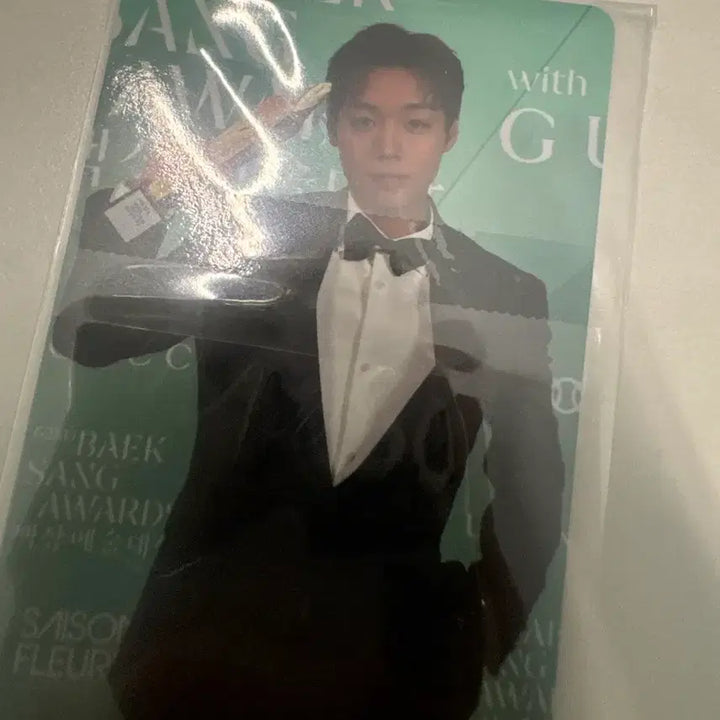 [BUNJANG] Park Jihoon Fancon First Double-Sided Photocard Baeksang V Reflect / 박지훈 팬콘 첫 양면포카 백상 브이 포카 리플렉트