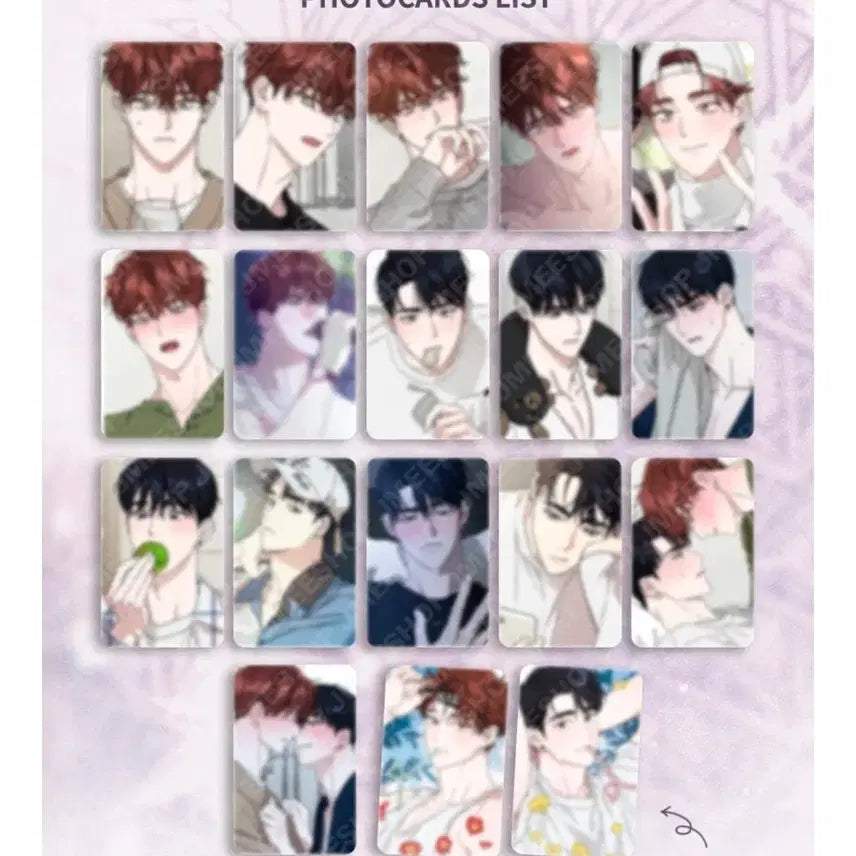 [BUNJANG] D-LOVE Collection Photocard Full Set (18 cards) / 디럽포카 디스러브 컬렉션 포토카드 드볼(18장) 풀세트 판매