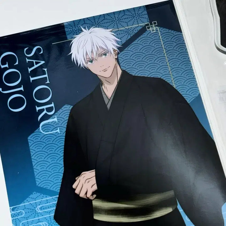 [BUNJANG] Jujutsu Kaisen Tsutaya Pop-Up Yukata Series Satoru Gojo Acrylic Stand &amp; Bromide Set / 주술회전 츠타야 팝업 유카타 아크릴 스탠드 특전 브로마이드 고죠 사토루