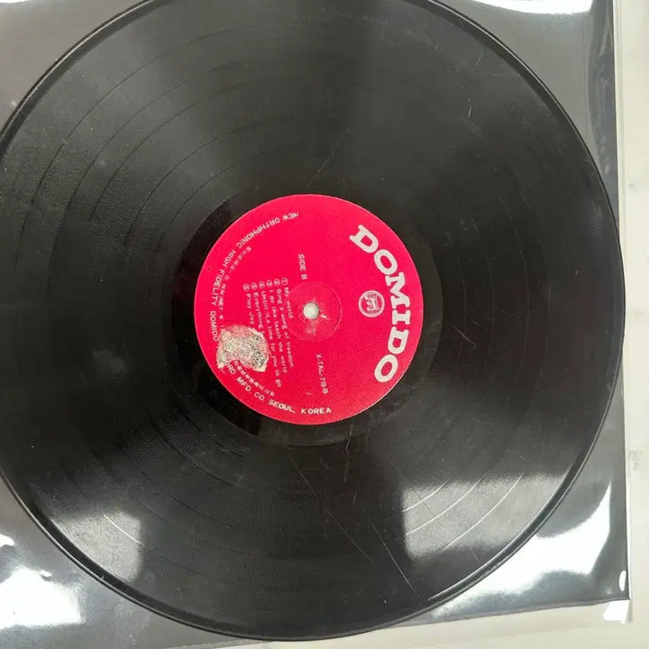 [BUNJANG] Domido Records Compilation Rare Pop Song LP (XTAL-719) / 도미도레코드팝송LP품번XTAL719무지자켓 팝니다