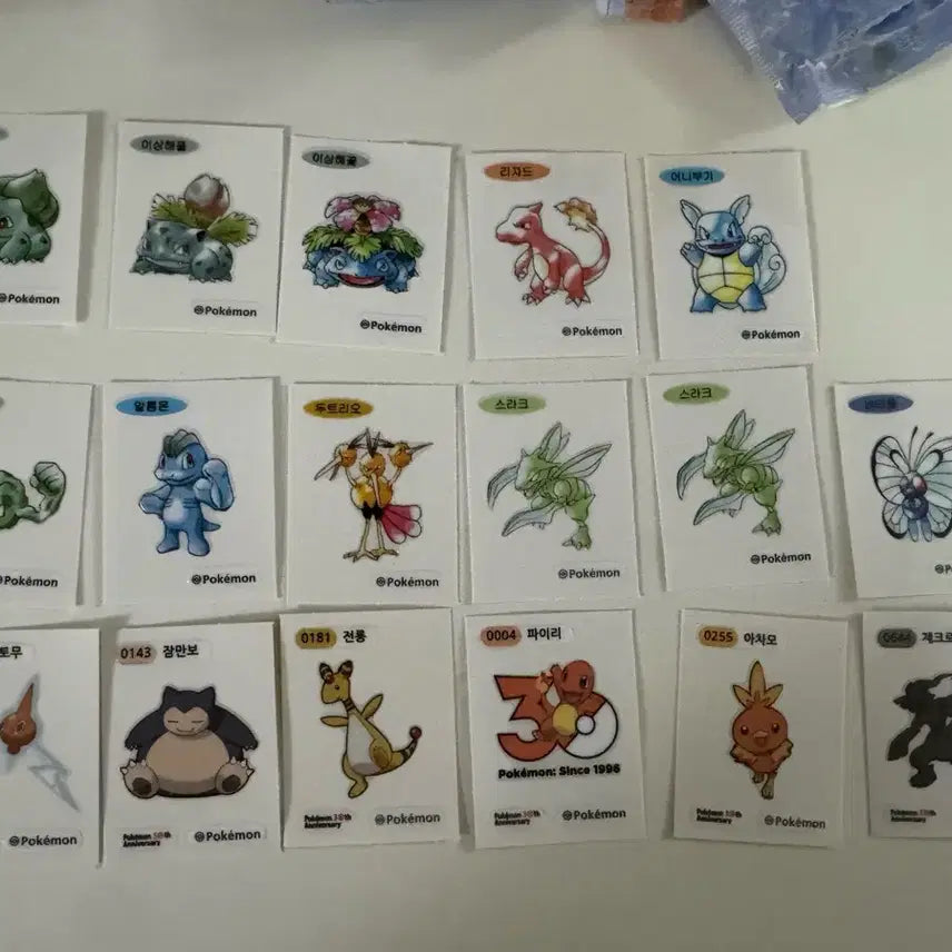 [BUNJANG] Pokemon Stickers Bundle Set / 포켓몬 띠뿌씰 일괄