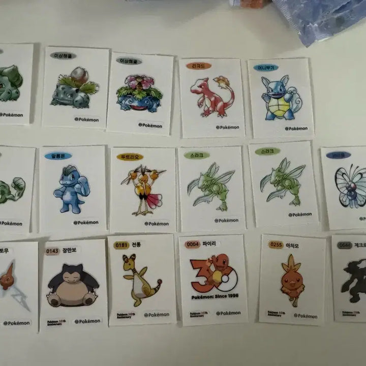[BUNJANG] Pokemon Stickers Bundle Set / 포켓몬 띠뿌씰 일괄