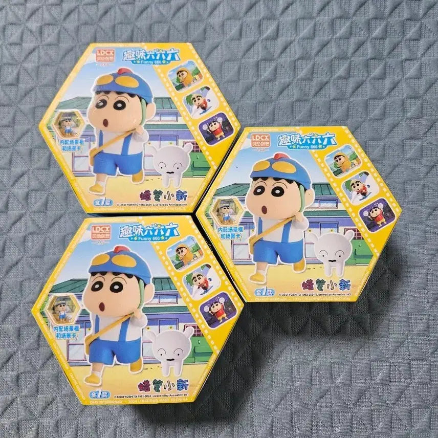 [BUNJANG] Crayon Shin-chan Funny 666 Series Hexagonal Figure Bundle Set / (일괄)짱구 퍼니666시리즈 육각 피규어