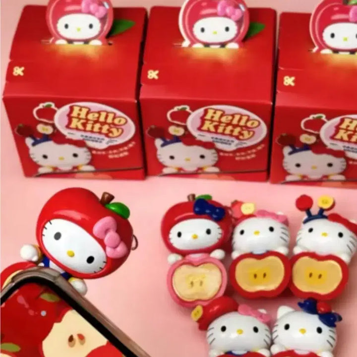 [BUNJANG] Hello Kitty Apple Shaped Mini Figure / 신상 헬로키티 사과 히퍼 랜깡 닡개판매-!!