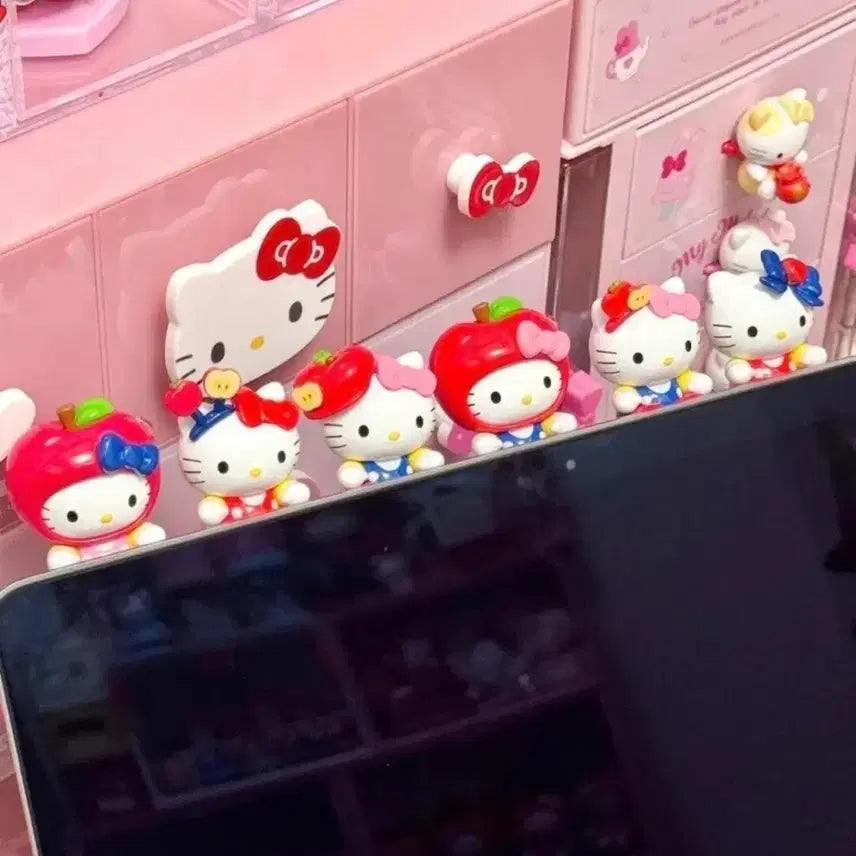 [BUNJANG] Hello Kitty Apple Shaped Mini Figure / 신상 헬로키티 사과 히퍼 랜깡 닡개판매-!!
