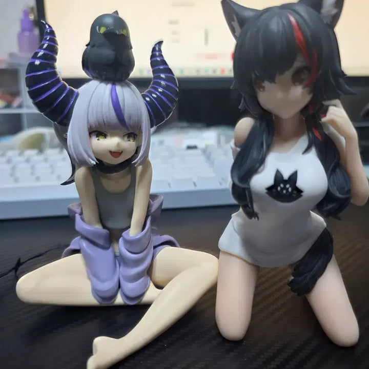 [BUNJANG] Hololive Okami Mio &amp; Laplace Darkness Relax Time Figures Bundle Set / 홀로라이브 오오카미 미오, 라플라스 릴렉스 타임 일괄