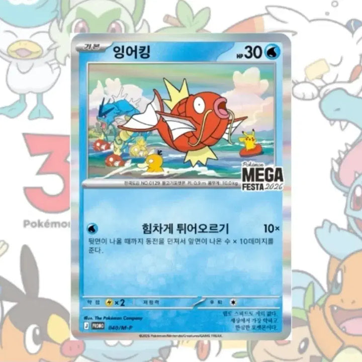 [BUNJANG] Gyarados Promo Set - 2 Cards / 잉어킹 프로모 2장 일괄팝니다