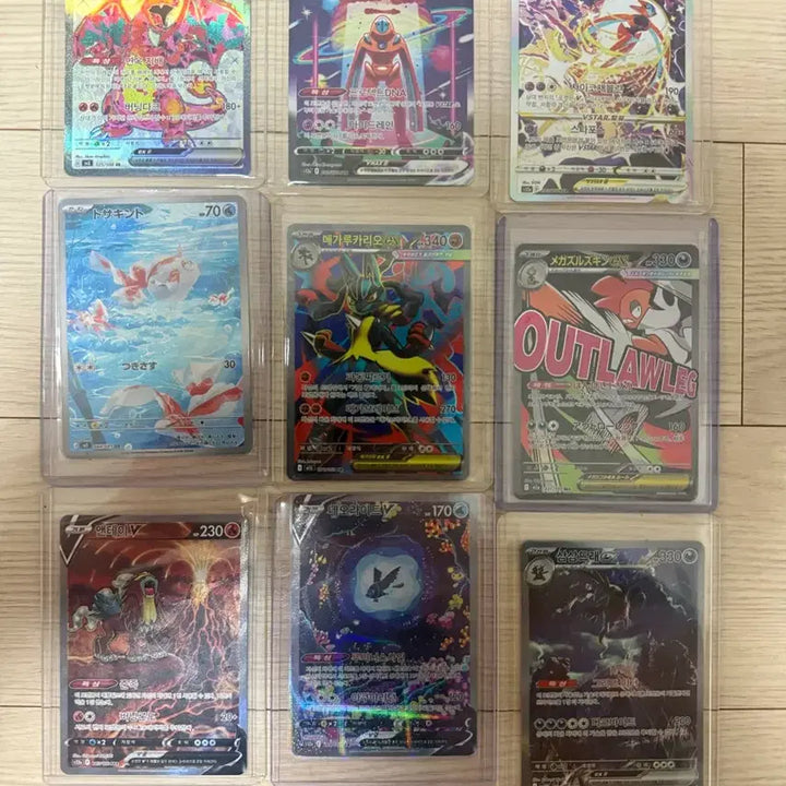 [BUNJANG] Pokemon Card Bundle Set (20 Cards) - Charizard, Deoxys, Leafeon, Serperior SAR / 포켓몬 카드 19장 일괄 급처합니다 리자몽 테오키스 리피아 샤로다 sar