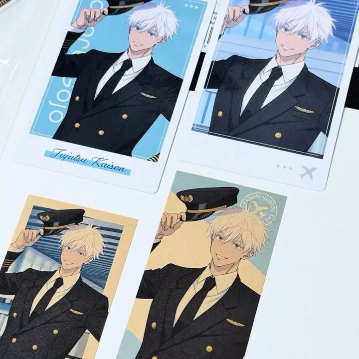[BUNJANG] Jujutsu Kaisen Satoru Gojo Haneda Airport Set / 주술회전 하네다 에어포트 아크릴스탠드 캔뱃지 티켓 카드 특전 고죠 사토루