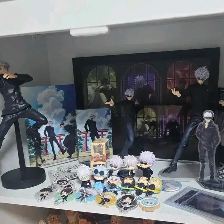 [BUNJANG] Mahito/Gojo Jujutsu Kaisen Gojo Satoru Sega Banpresto Figure, Acrylic, Keyring Bundle Set (Unsealed) / 마허라/고죠 주술회전 고죠 사토루 세가 반프레스토 피규어 , 아크릴, 키링(단순개봉,전시) 일괄