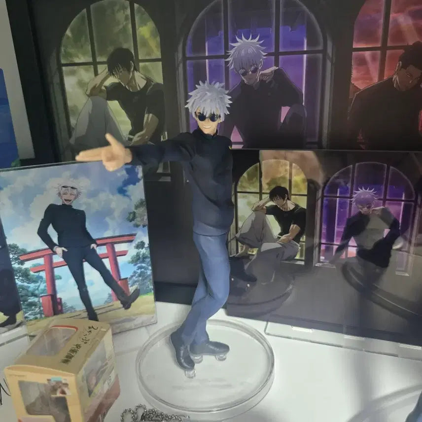 [BUNJANG] Mahito/Gojo Jujutsu Kaisen Gojo Satoru Sega Banpresto Figure, Acrylic, Keyring Bundle Set (Unsealed) / 마허라/고죠 주술회전 고죠 사토루 세가 반프레스토 피규어 , 아크릴, 키링(단순개봉,전시) 일괄