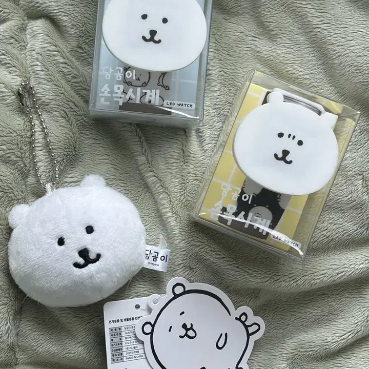 [BUNJANG] Damgom Nose-Snoot LED Wristwatch (White Strap) / 박스0,새상품) 담곰이 농담곰 LED 손목시계(화이트줄)