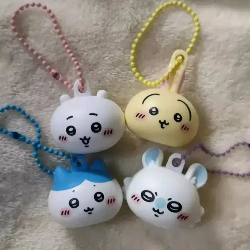[BUNJANG] Chiikawa Lip Balm Cap Mascot Set of 6 / 치이카와 립밤 캡 마스코트 6종세트