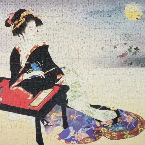[BUNJANG] Haruyo Morita Kimono Geisha Jigsaw Puzzle Set / 하루요모리타 일본 기모노 게이샤 직소퍼즐 세트
