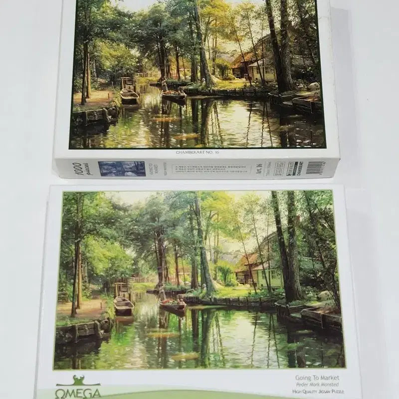 [BUNJANG] Chamber Art &amp; Omega 1000-Piece Jigsaw Puzzle Set / 풍경 직소퍼즐 1000피스 2종 세트