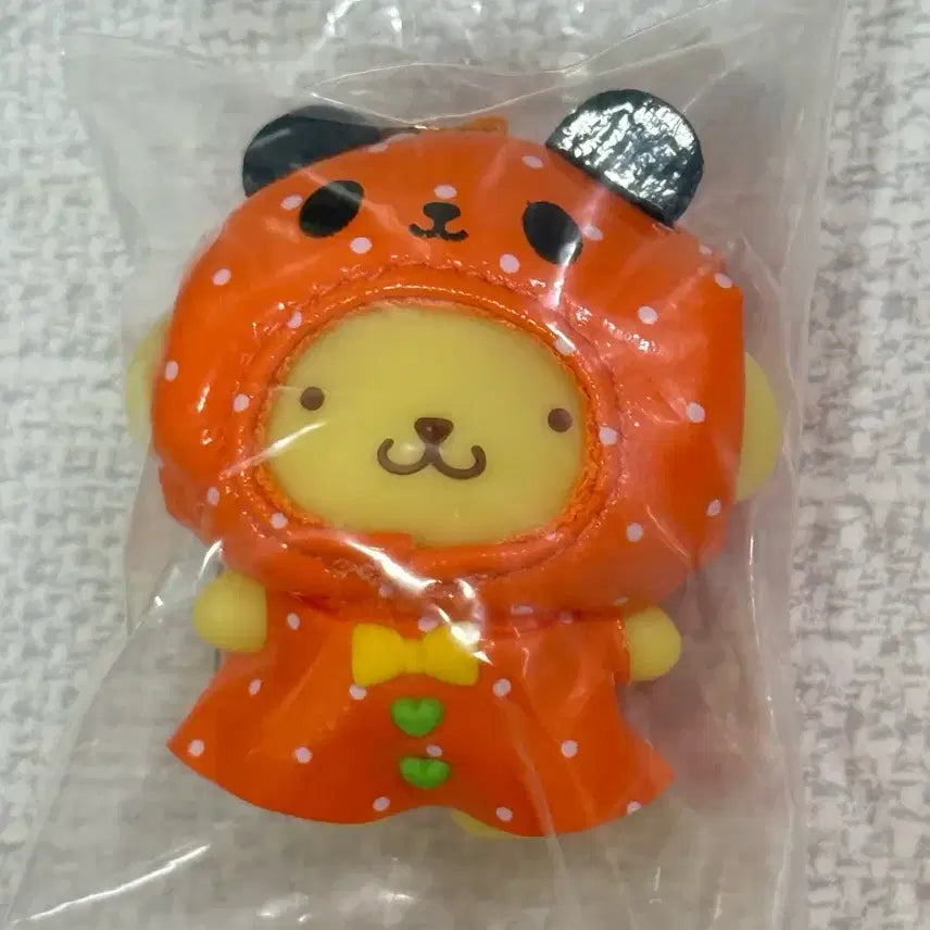[BUNJANG] ChibiTomo Pompompurin Raincoat Plush / 치비토모 우비 폼폼푸린